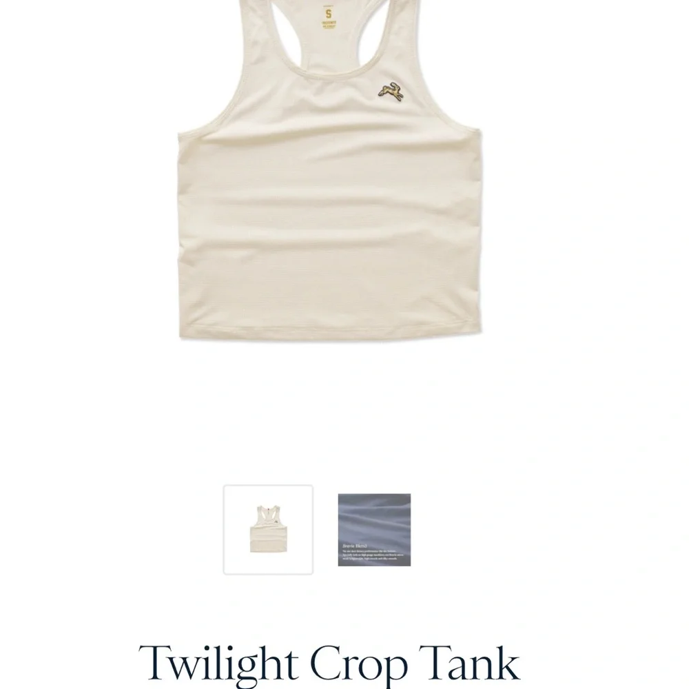 Tracksmith Women’s Twilight Crop Tank - Picture 3 of 3